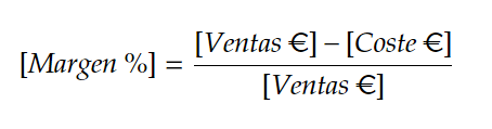 Margen de ventas